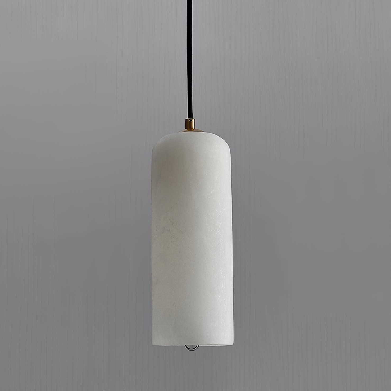 Zashayra Cylindrical Alabaster Pendant Light - Blowlighting