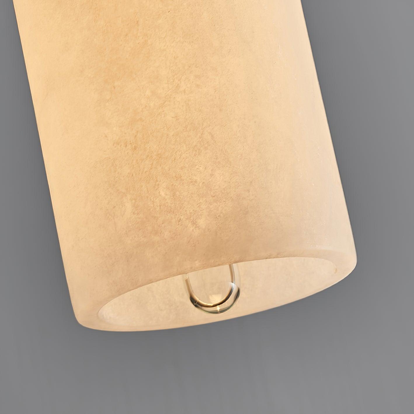 Zashayra Cylindrical Alabaster Pendant Light - Blowlighting