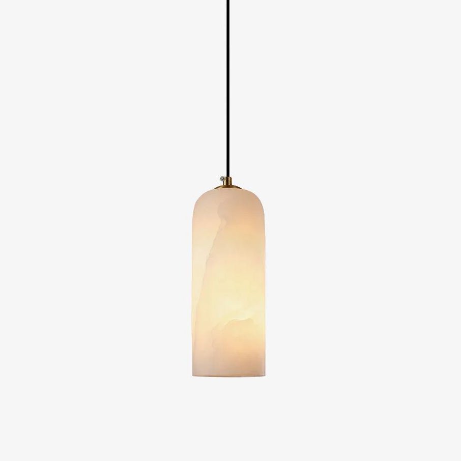 Zashayra Cylindrical Alabaster Pendant Light - Blowlighting
