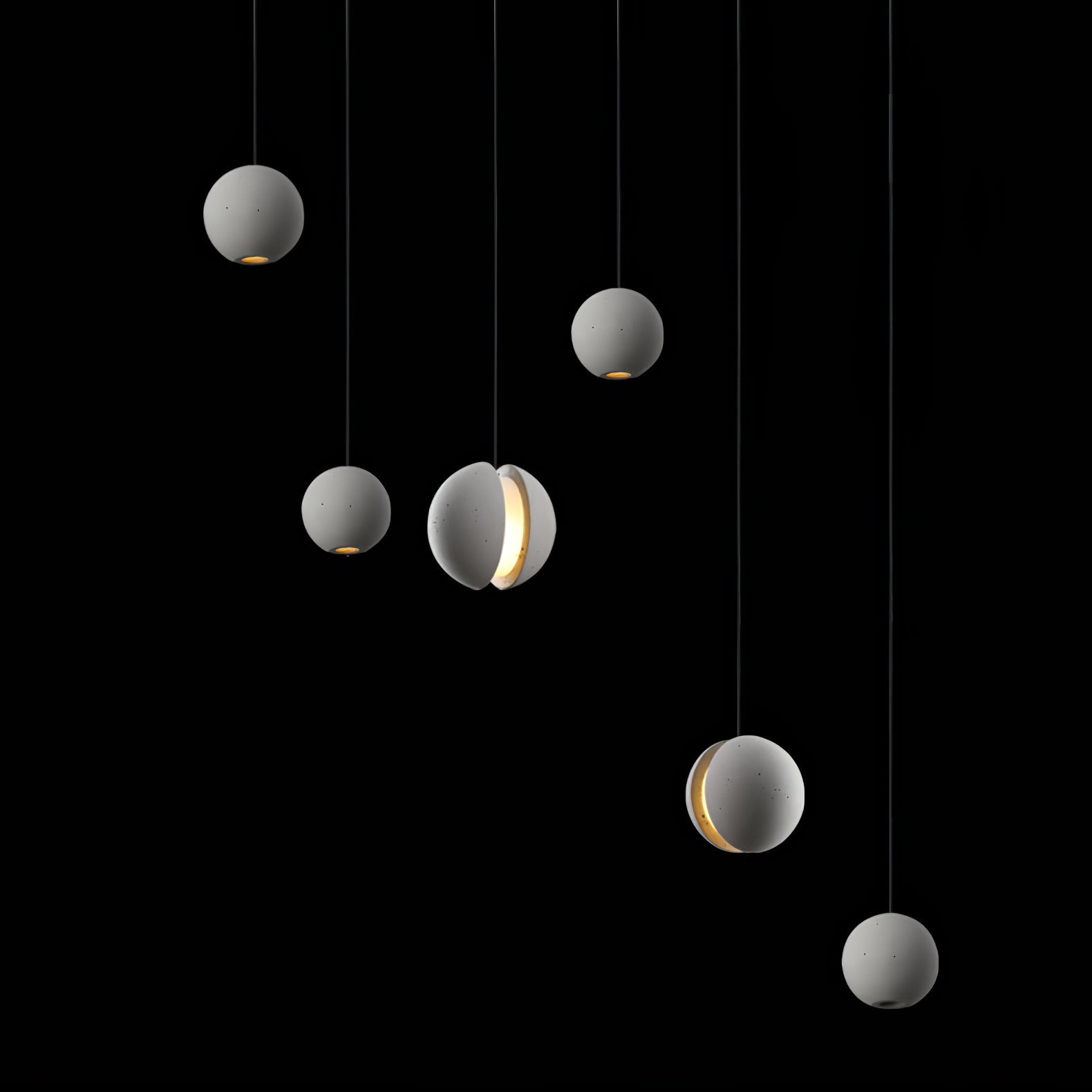 Moon Concrete Pendant Lamp - Blowlighting