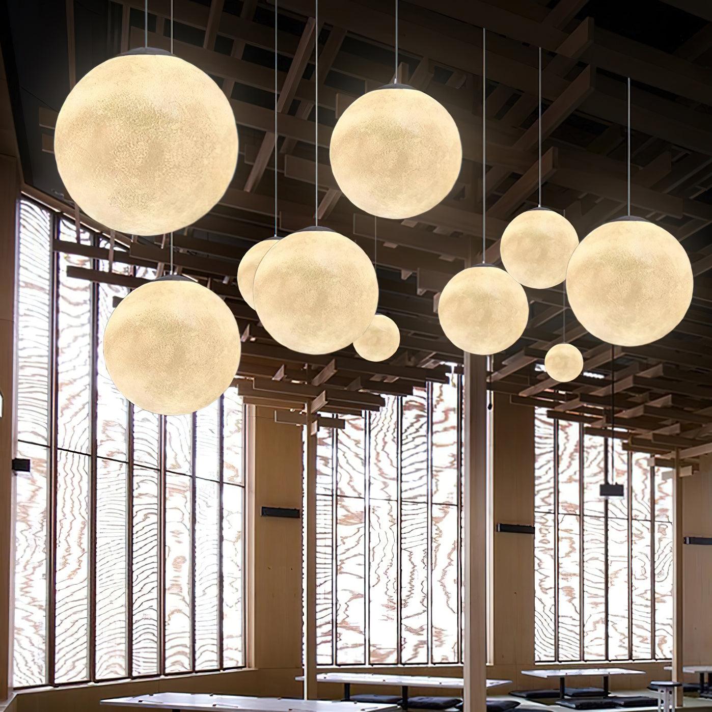 Lustra Pendelleuchte Mondförmiges Harz-Letslighting