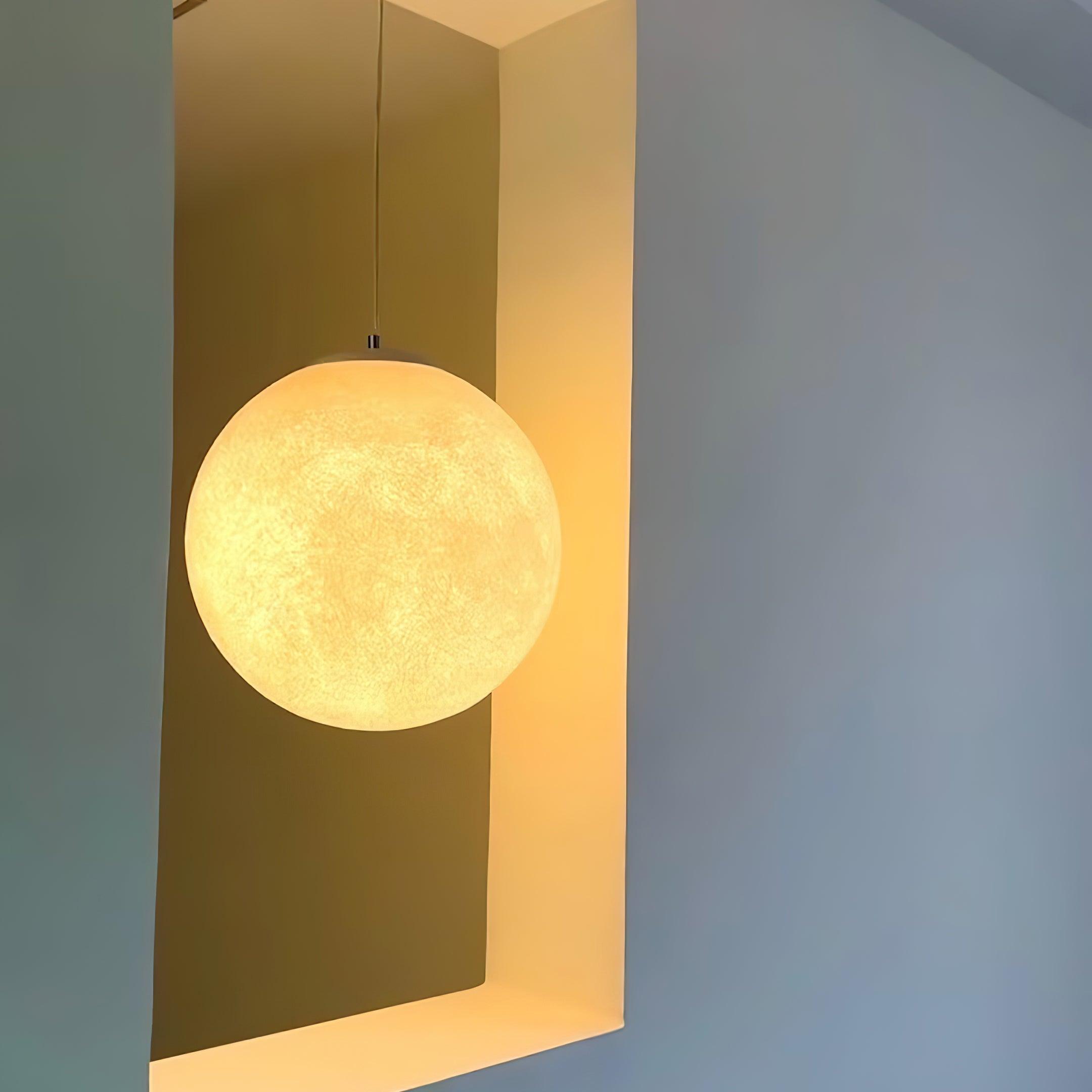 Lustra Pendelleuchte Mondförmiges Harz-Letslighting