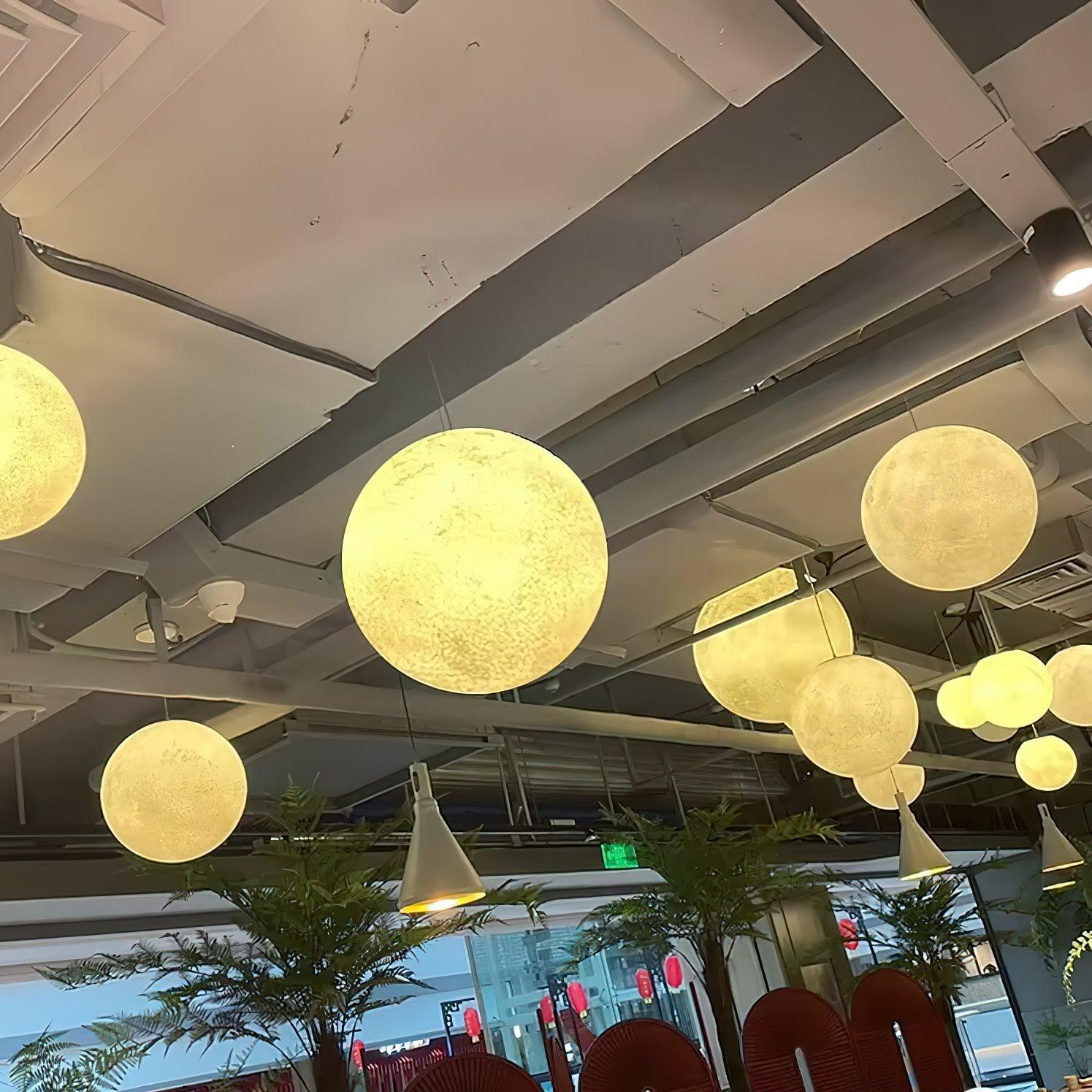 Lustra Pendelleuchte Mondförmiges Harz-Letslighting