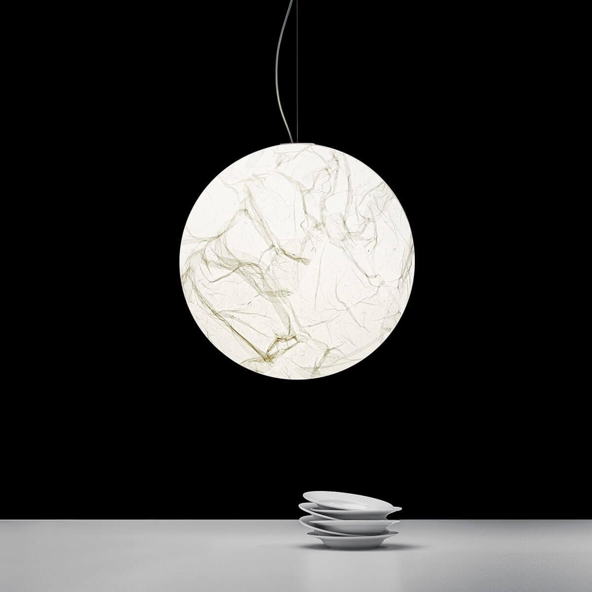 Globe Minimalistische Seiden-Pendelleuchte-Letslighting