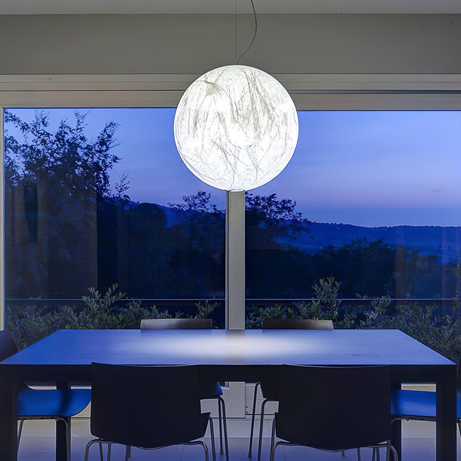 Globe Minimalistische Seiden-Pendelleuchte-Letslighting