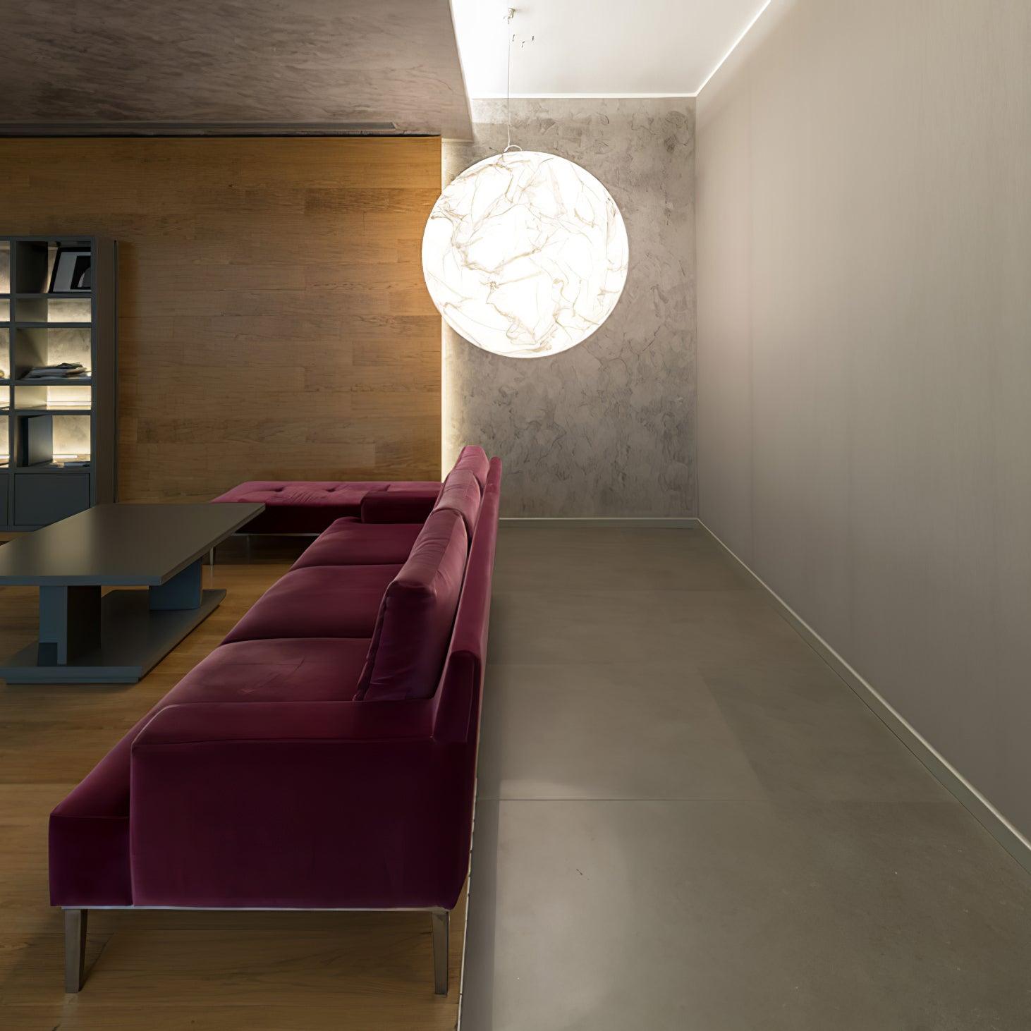 Globe Minimalistische Seiden-Pendelleuchte-Letslighting