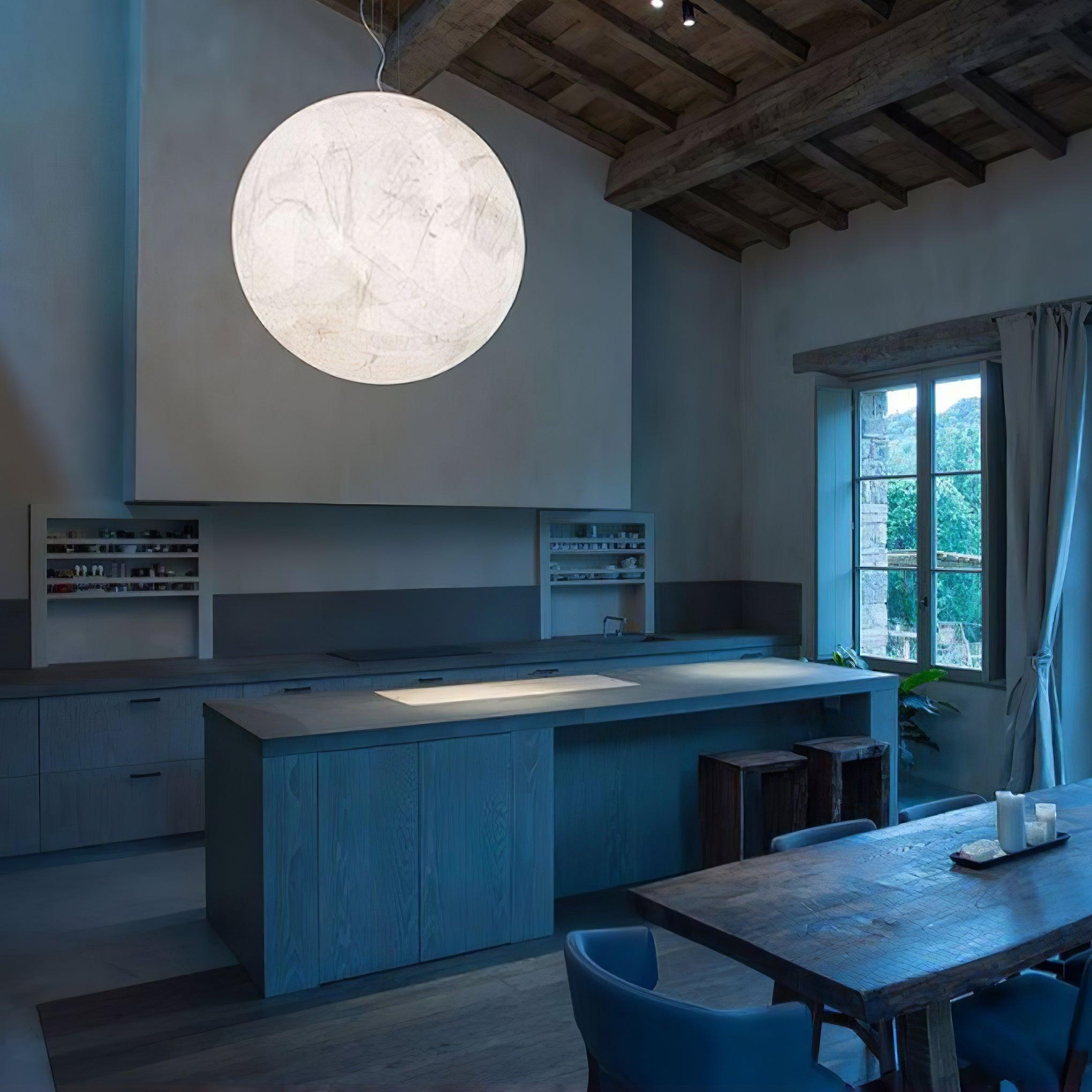 Globe Minimalistische Seiden-Pendelleuchte-Letslighting