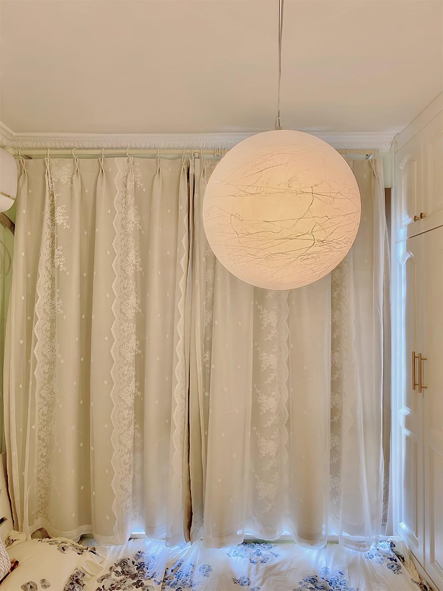 Globe Minimalistische Seiden-Pendelleuchte-Letslighting
