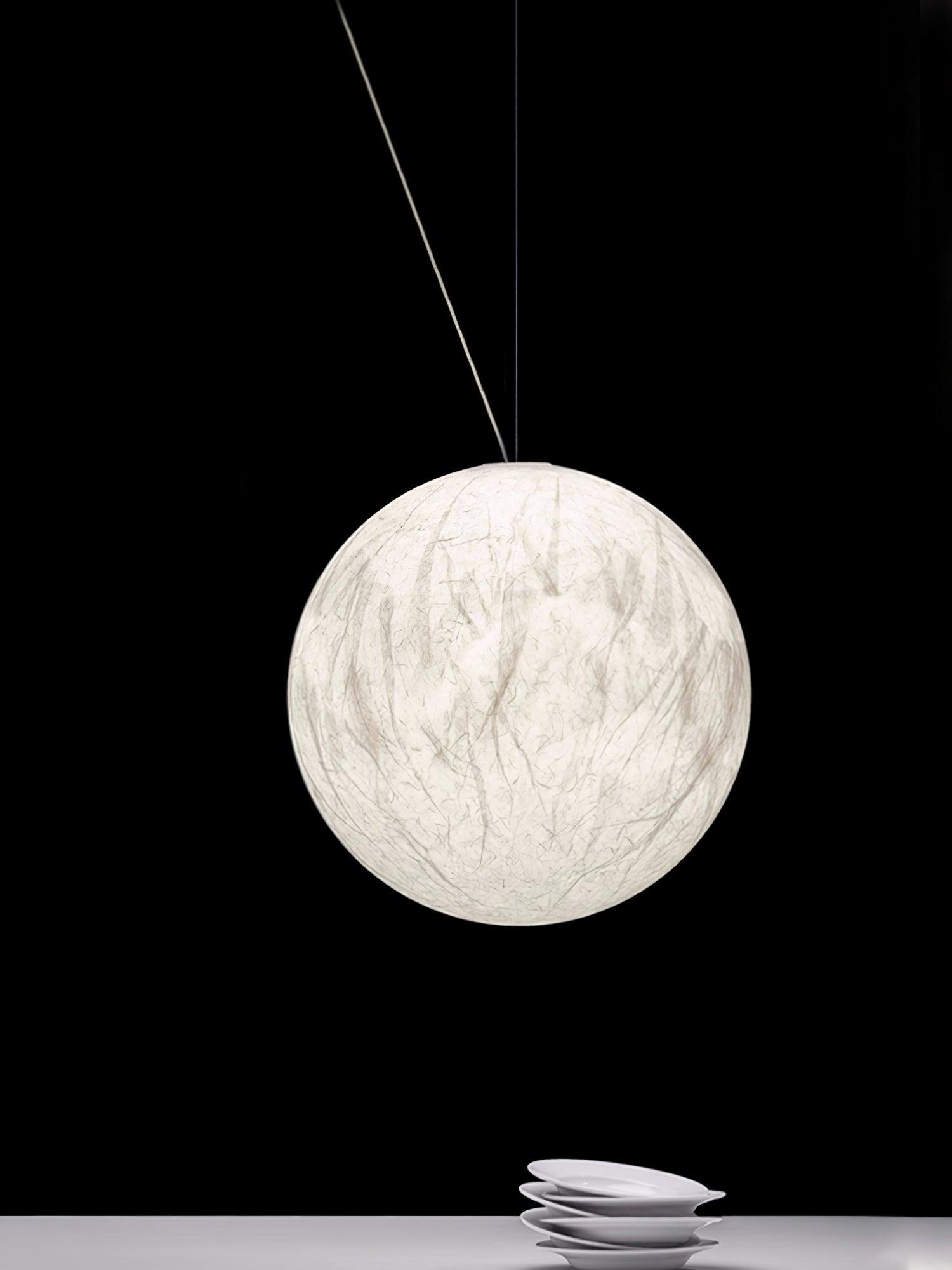Globe Minimalistische Seiden-Pendelleuchte-Letslighting