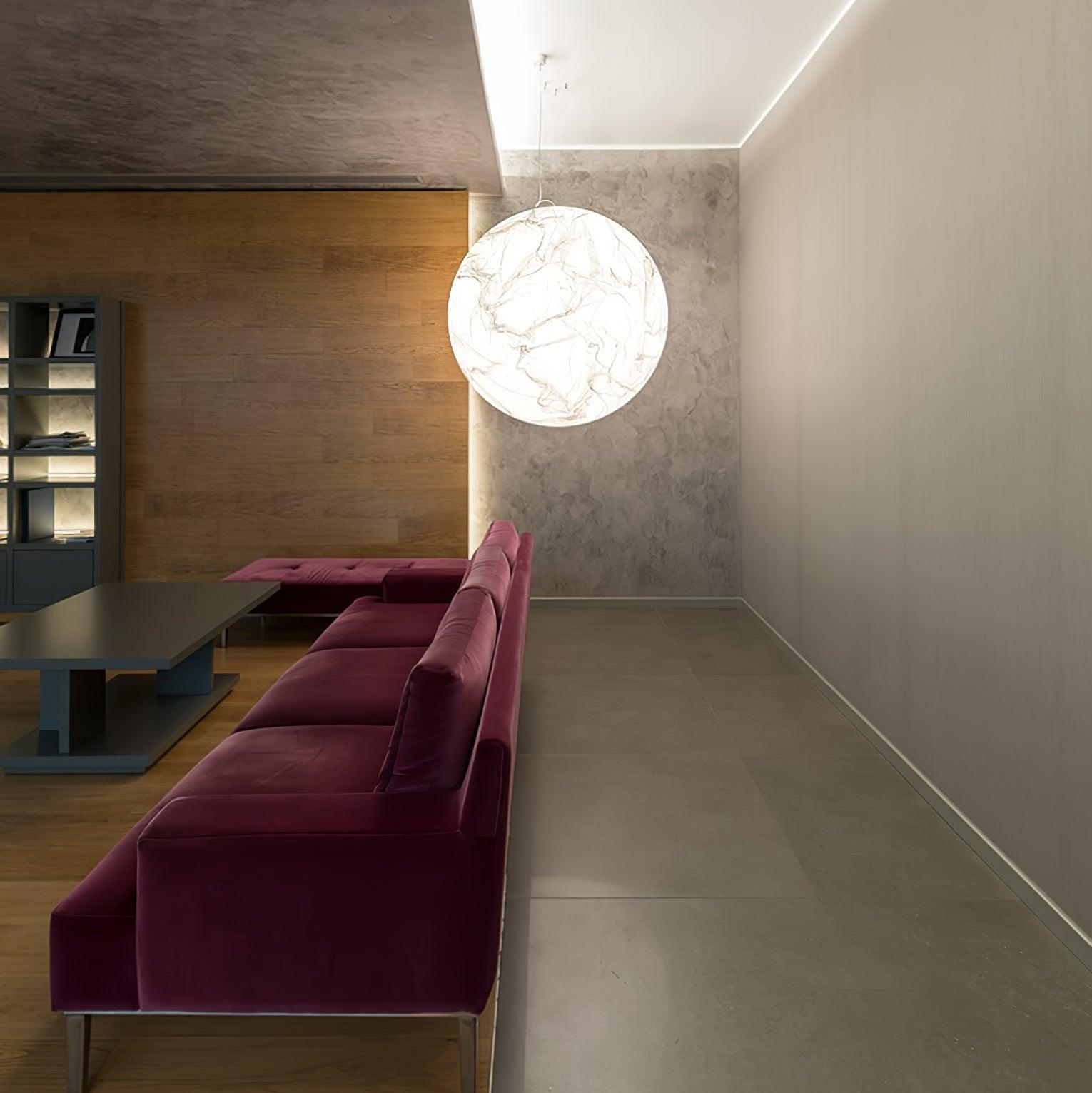 Globe Minimalistische Seiden-Pendelleuchte-Letslighting