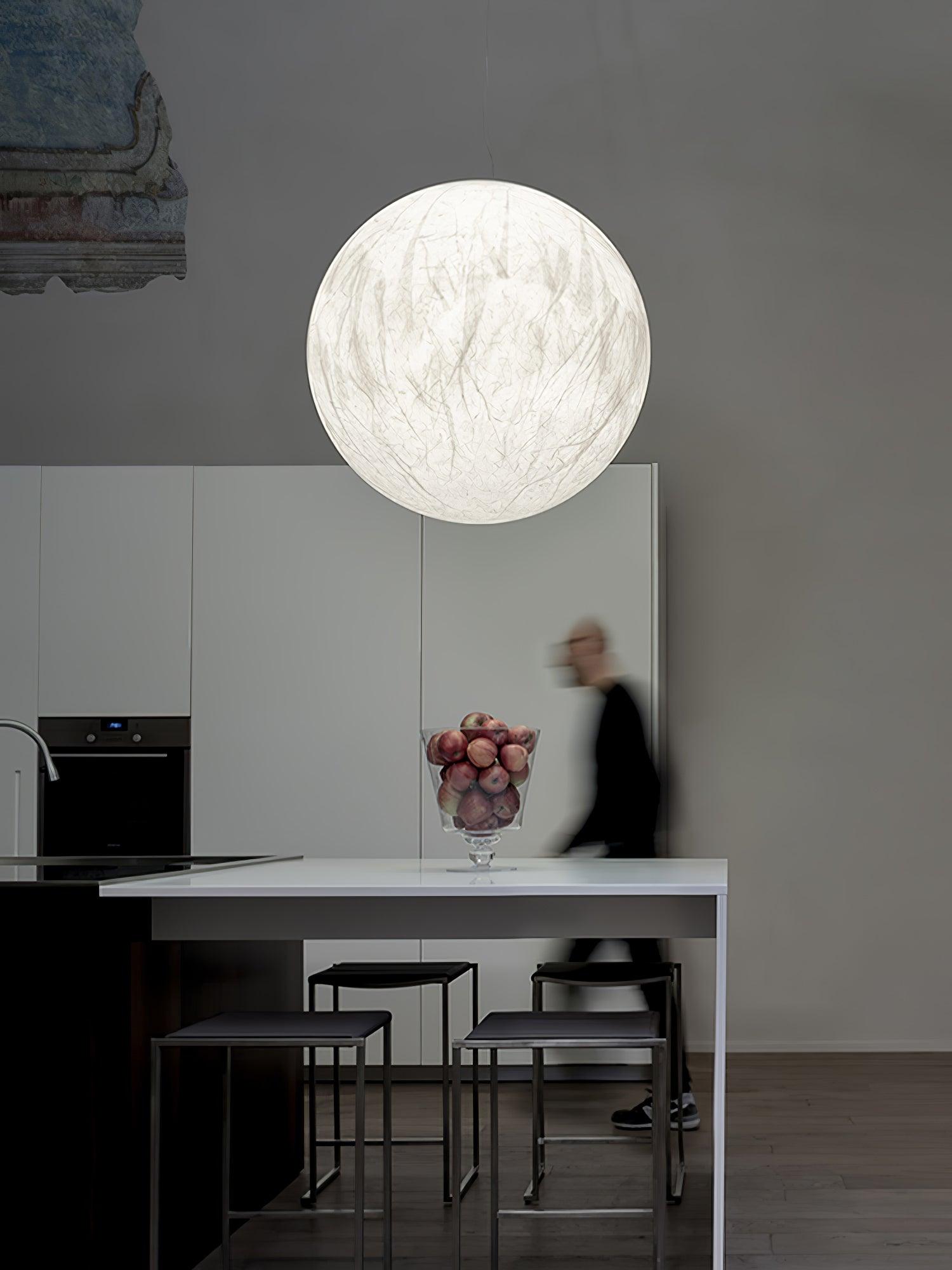 Globe Minimalistische Seiden-Pendelleuchte-Letslighting
