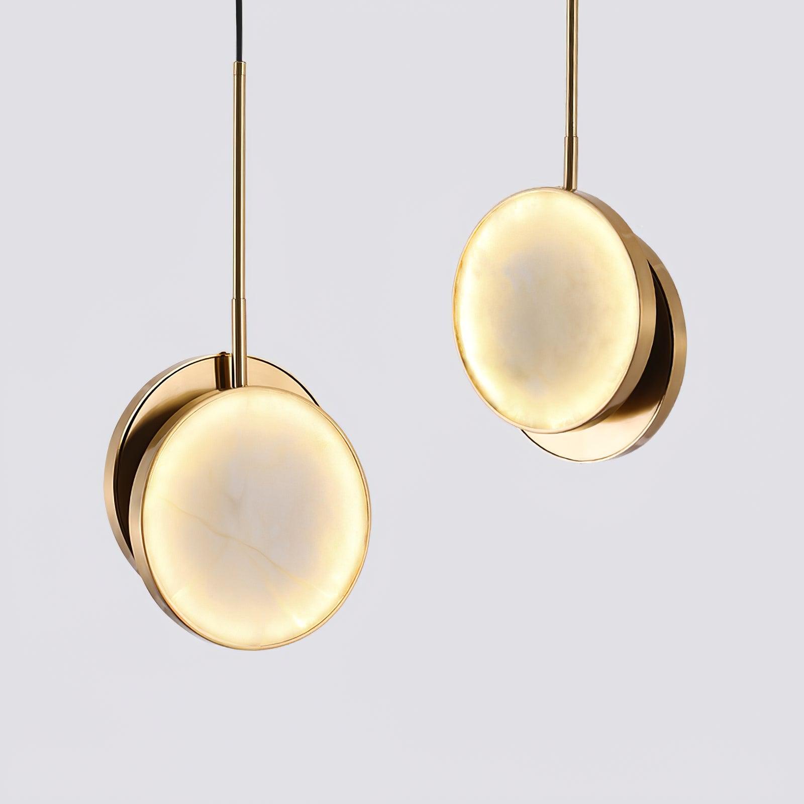 Synoryra Dual Disc Alabaster Pendant Light - Neutralighting