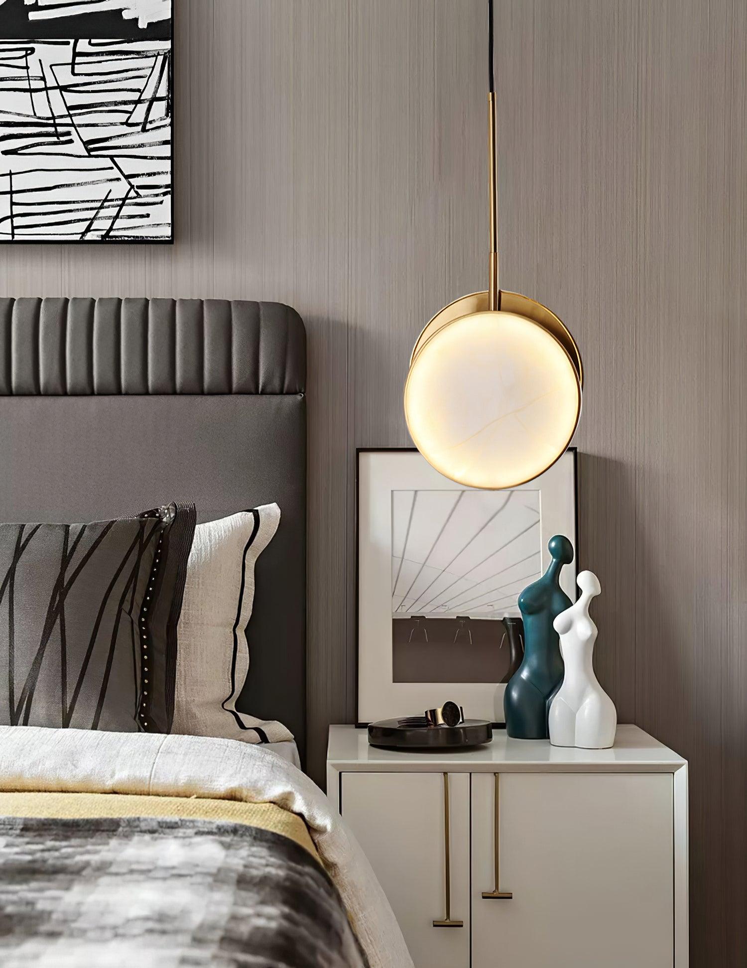 Synoryra Dual Disc Alabaster Pendant Light - Neutralighting