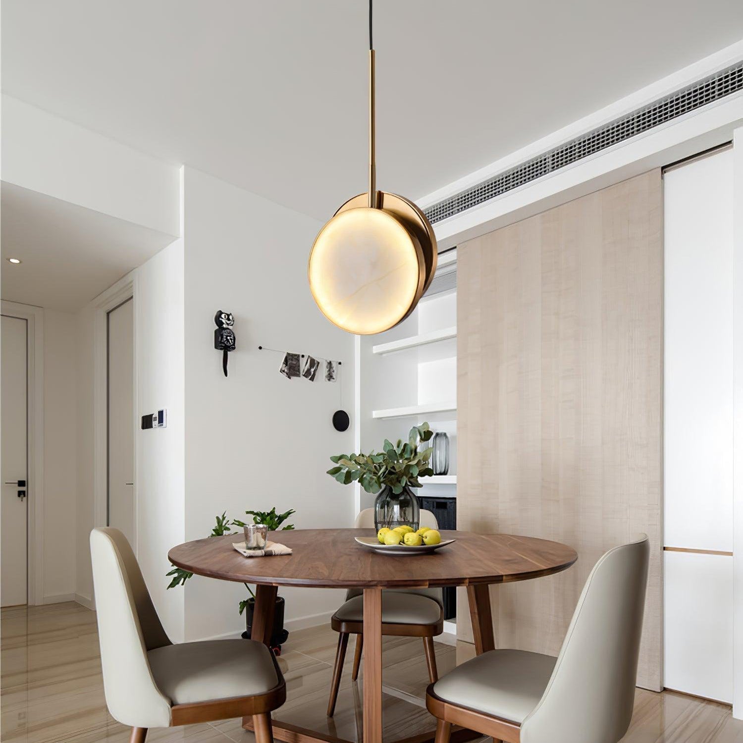 Synoryra Dual Disc Alabaster Pendant Light - Neutralighting