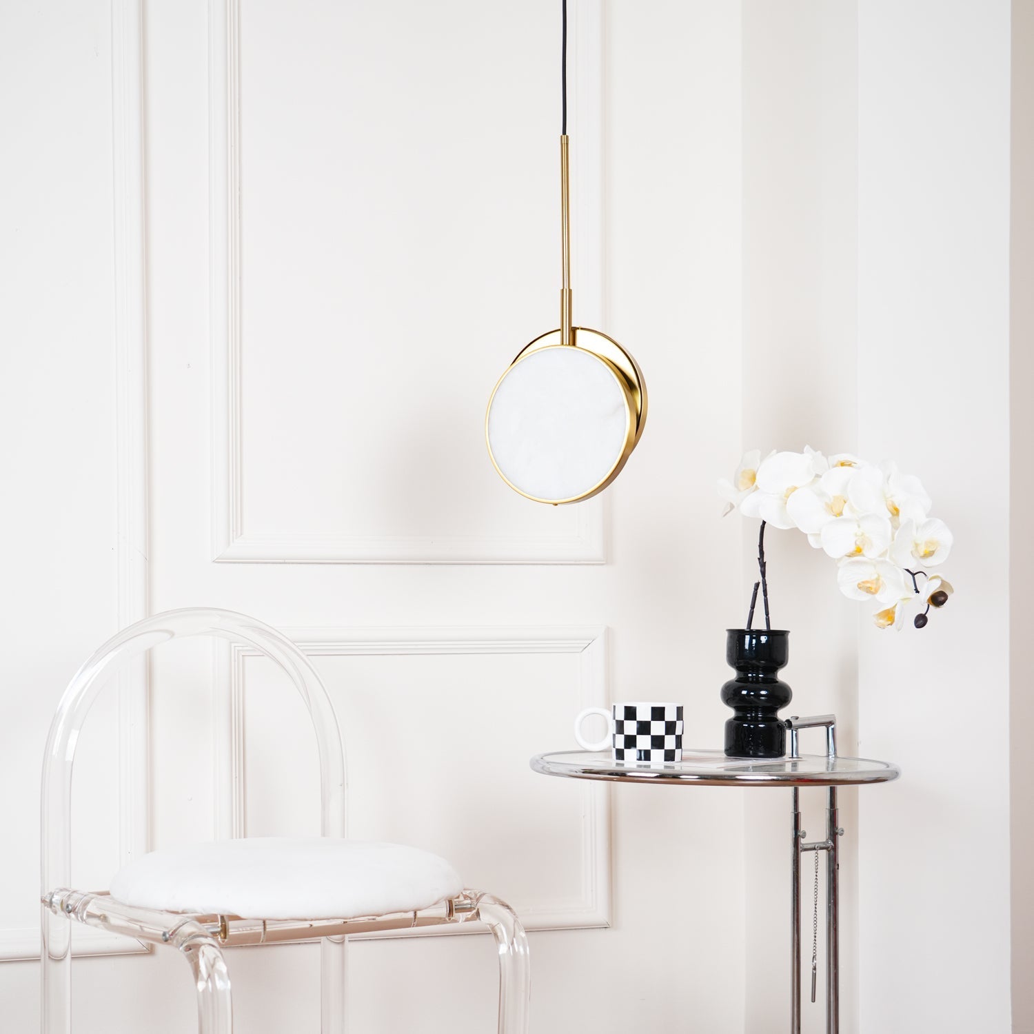 Synoryra Dual Disc Alabaster Pendant Light - Neutralighting