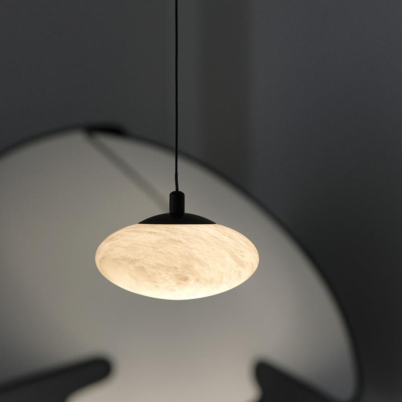 Cuthean Modern Minimalist Brass Alabaster Pendant Lamp - Letslighting