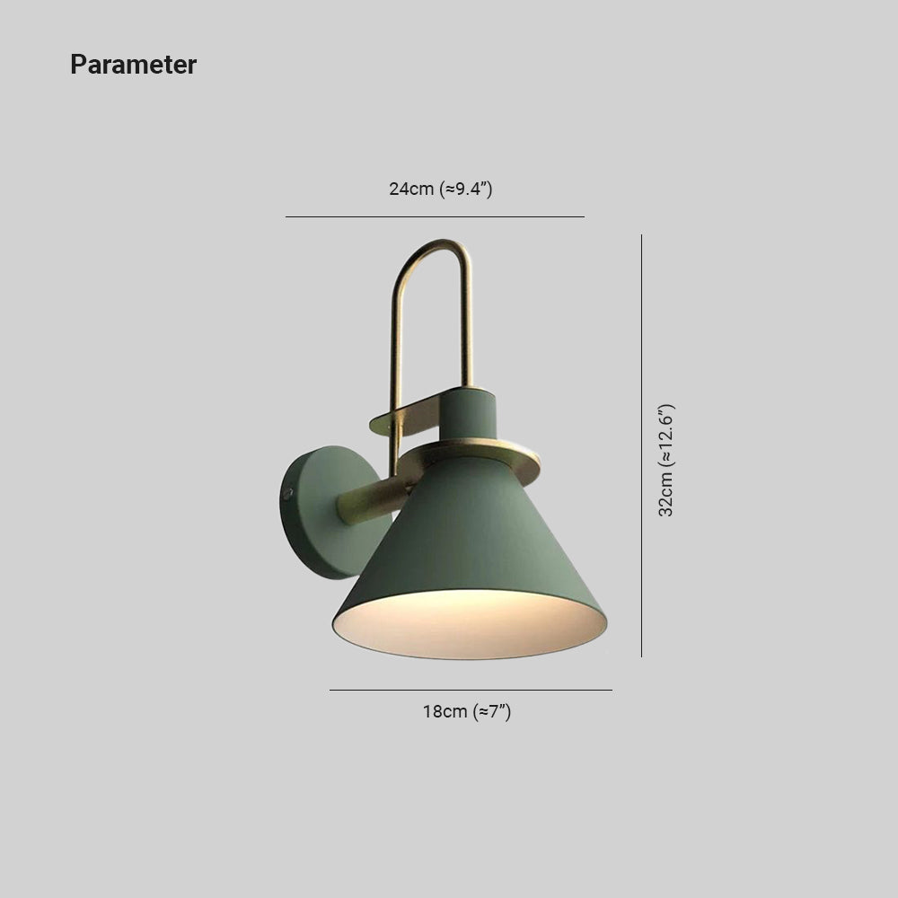 Valentina Vintage LED Wandleuchte Innen 6 Farben Bade/Wohnzimmer Metall