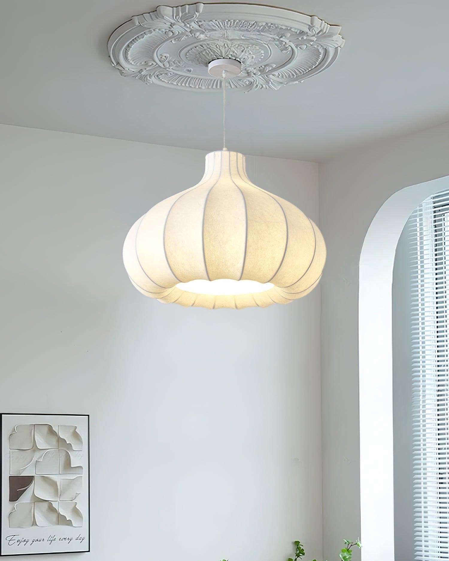 Zinnia Vintage Stoff Pendelleuchte Leuchte-Letslighting