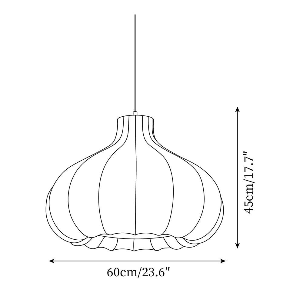 Pendelleuchte Gefalteter Seidenschirm Zeitgenössisch-Letslighting