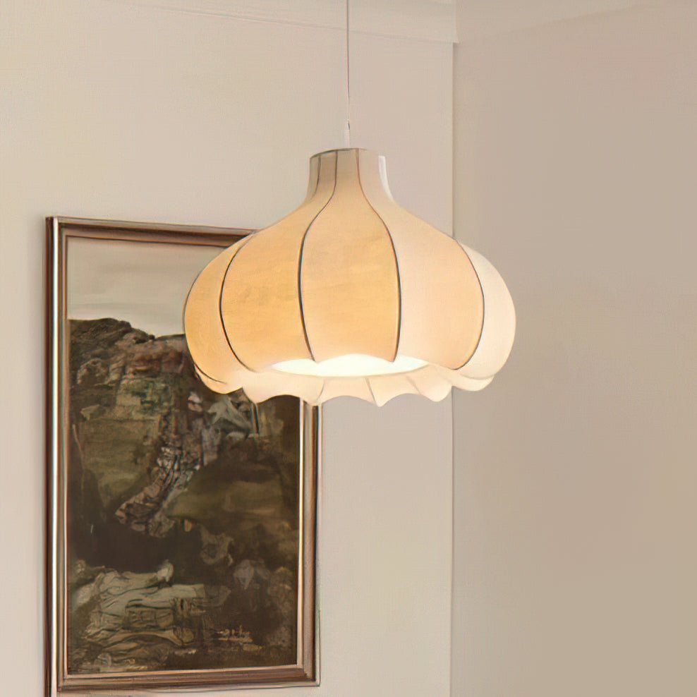 Zinnia Vintage Stoff Pendelleuchte Leuchte-Letslighting