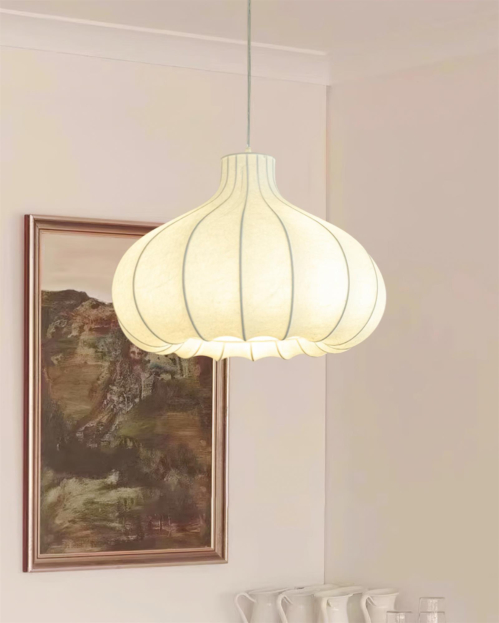 Pendelleuchte Gefalteter Seidenschirm Zeitgenössisch-Letslighting