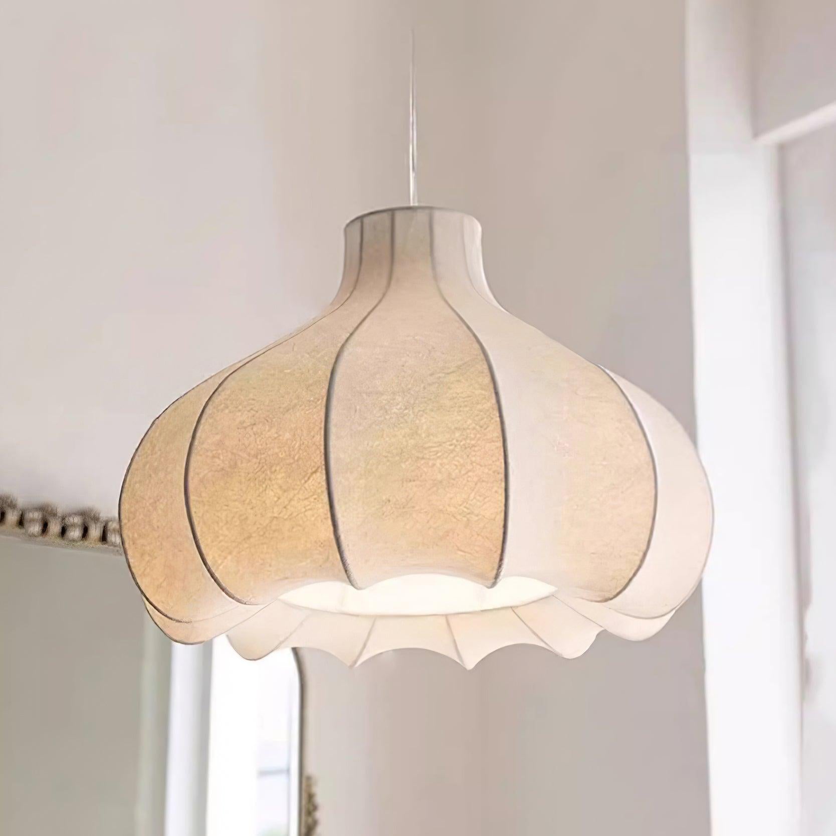 Zinnia Vintage Stoff Pendelleuchte Leuchte-Letslighting