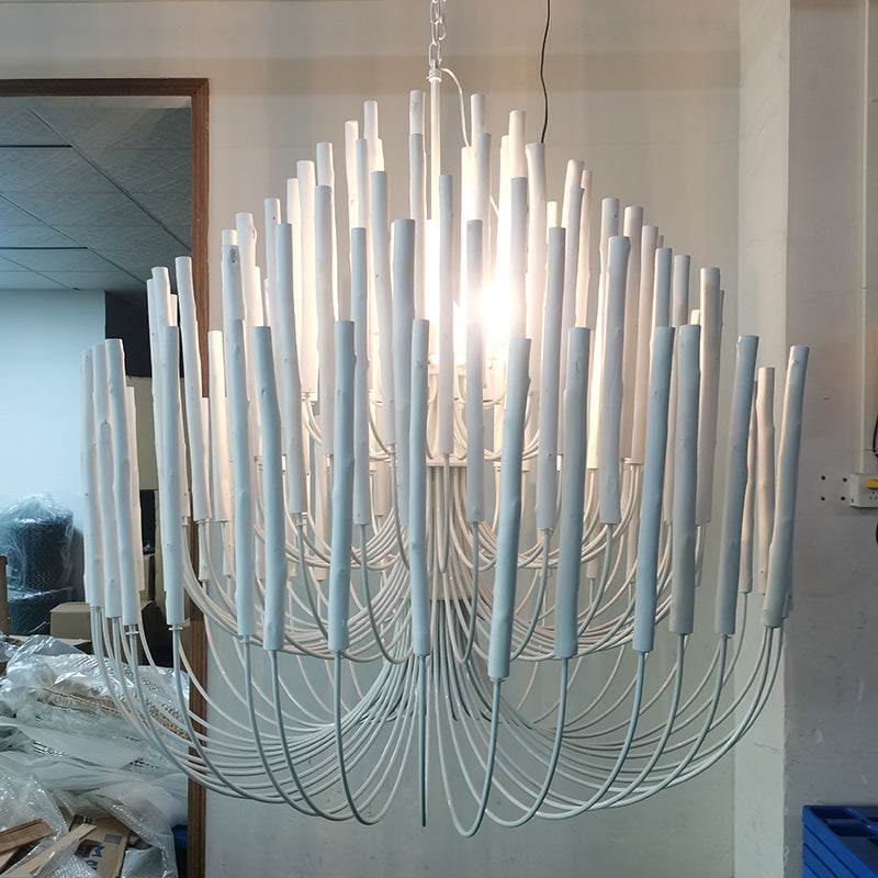 Ulshayra Postmodern Luxus Multi-Stick Holz Kronleuchter-Letslighting
