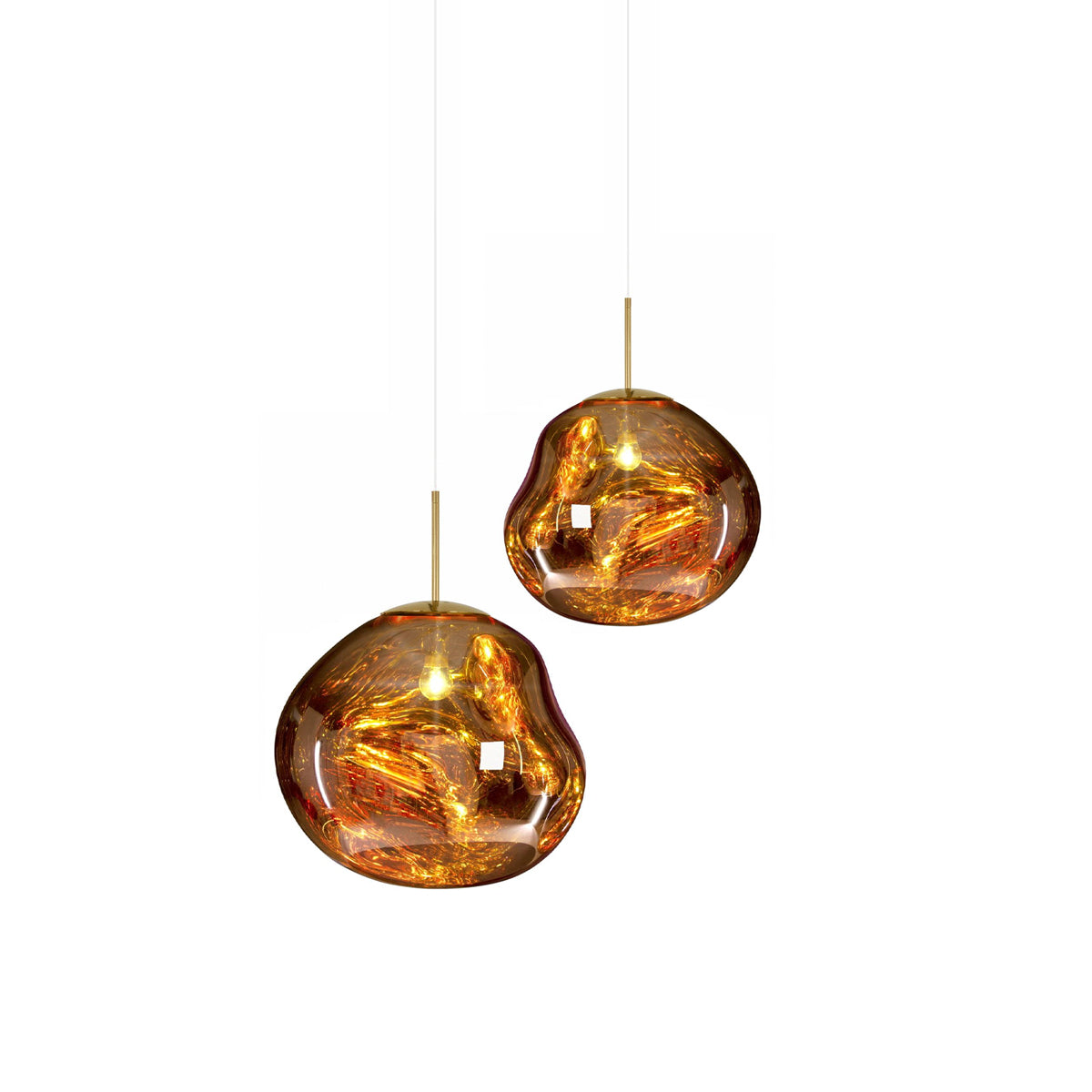 Solara Pendant Lamp Blown Glass Irregular Cluster Sculptural - Letslighting