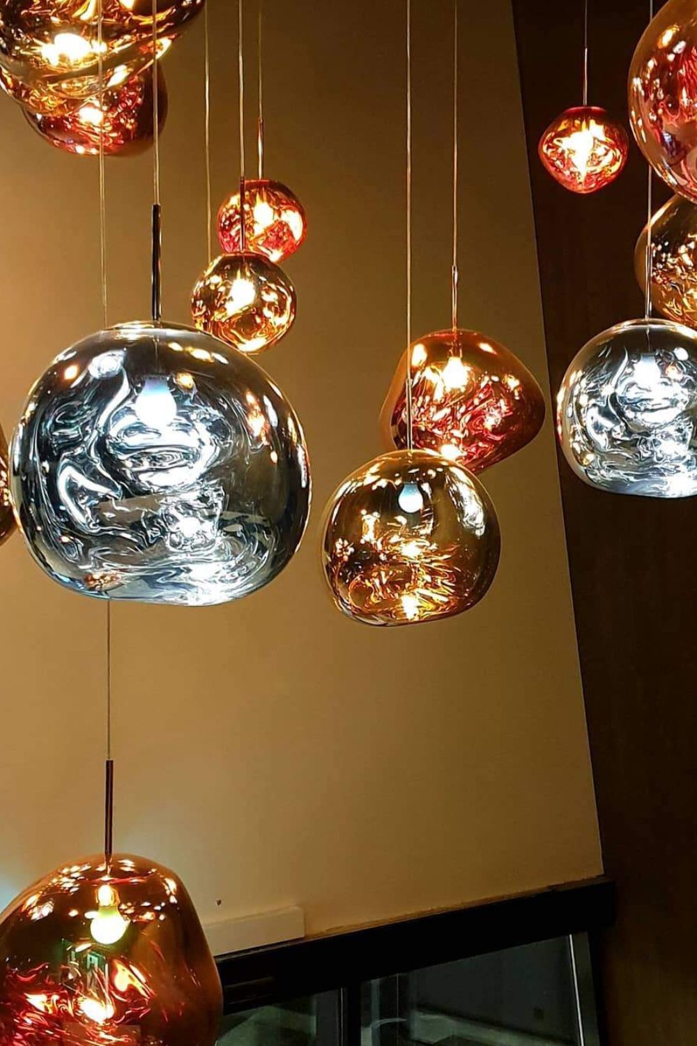 Solara Pendant Lamp Blown Glass Irregular Cluster Sculptural - Letslighting
