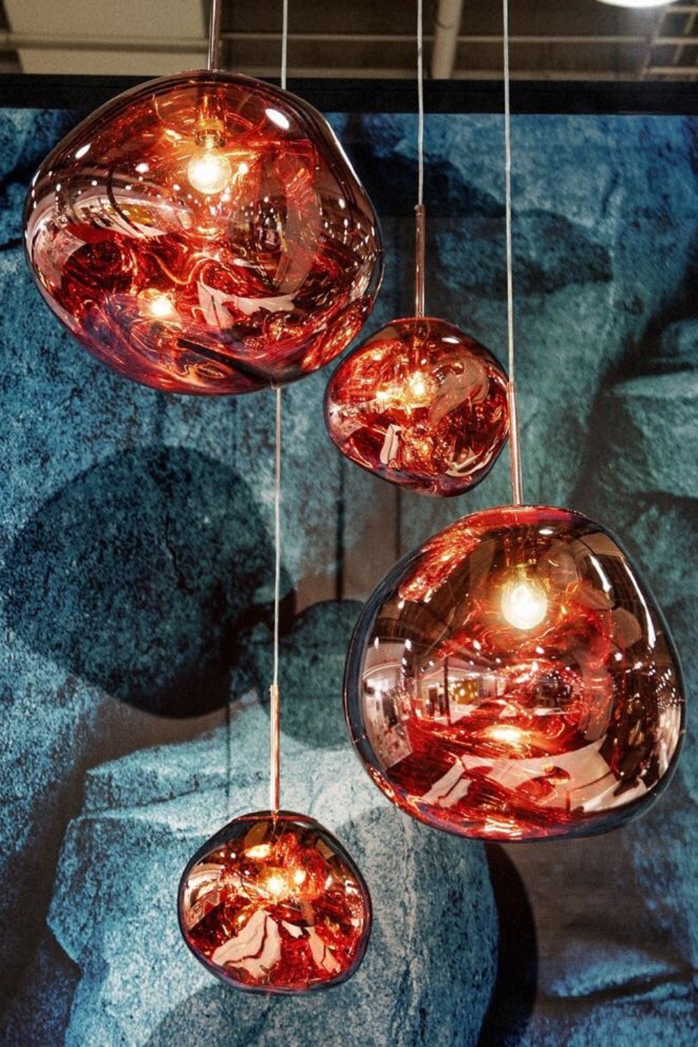 Solara Pendant Lamp Blown Glass Irregular Cluster Sculptural - Letslighting