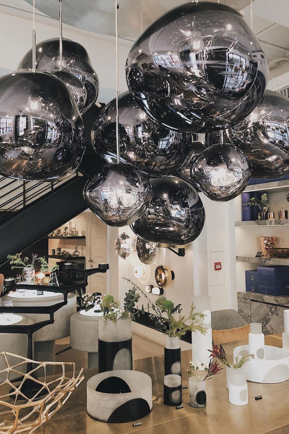 Solara Pendant Lamp Blown Glass Irregular Cluster Sculptural - Letslighting