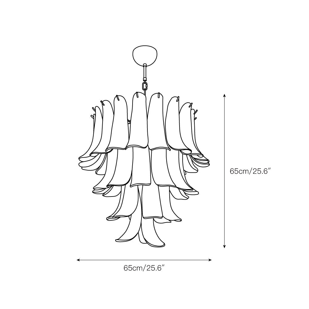 Orshaan Postmodern Luxury Metal Glass Chandelier - Letslighting