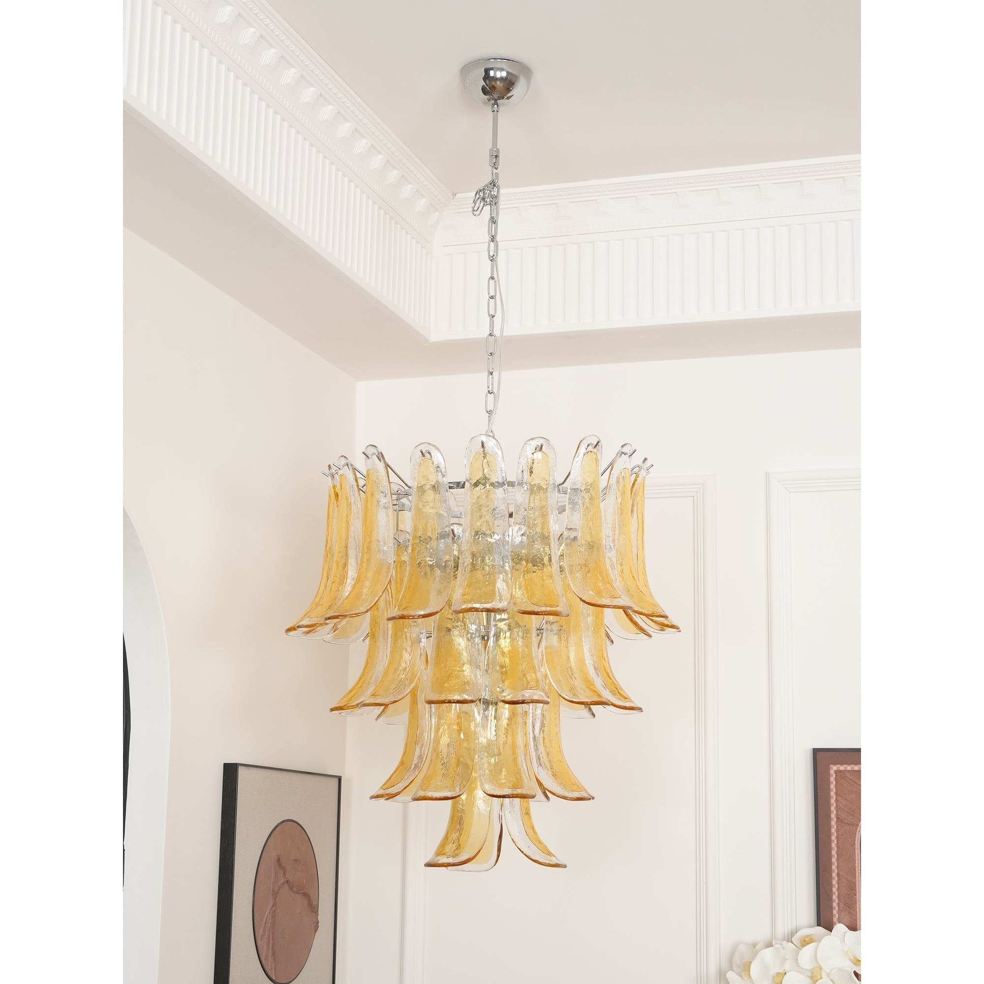 Orshaan Postmodern Luxury Metal Glass Chandelier - Letslighting
