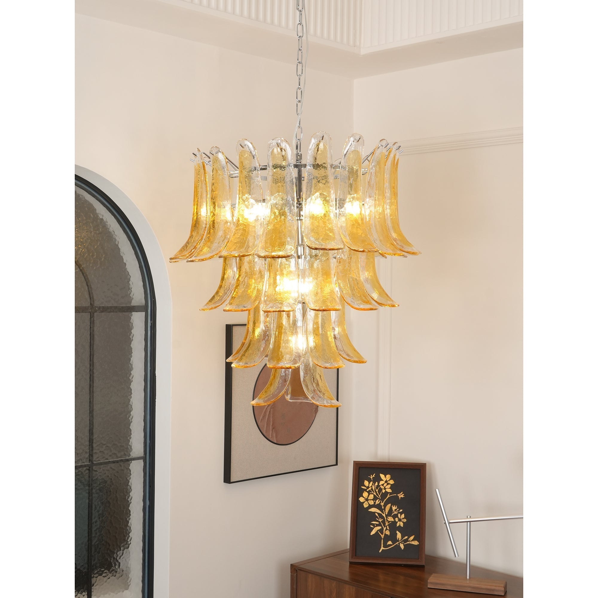 Orshaan Postmodern Luxury Metal Glass Chandelier - Letslighting