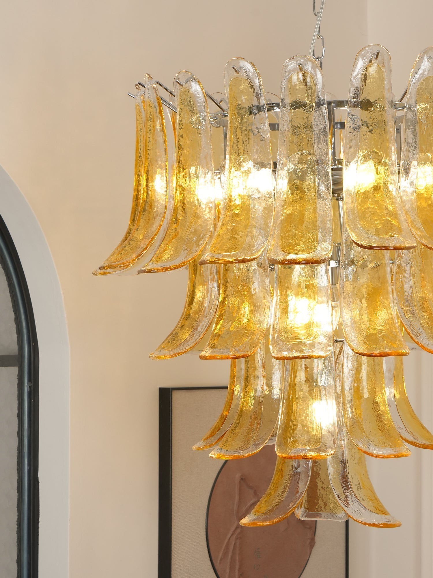 Orshaan Postmodern Luxury Metal Glass Chandelier - Letslighting