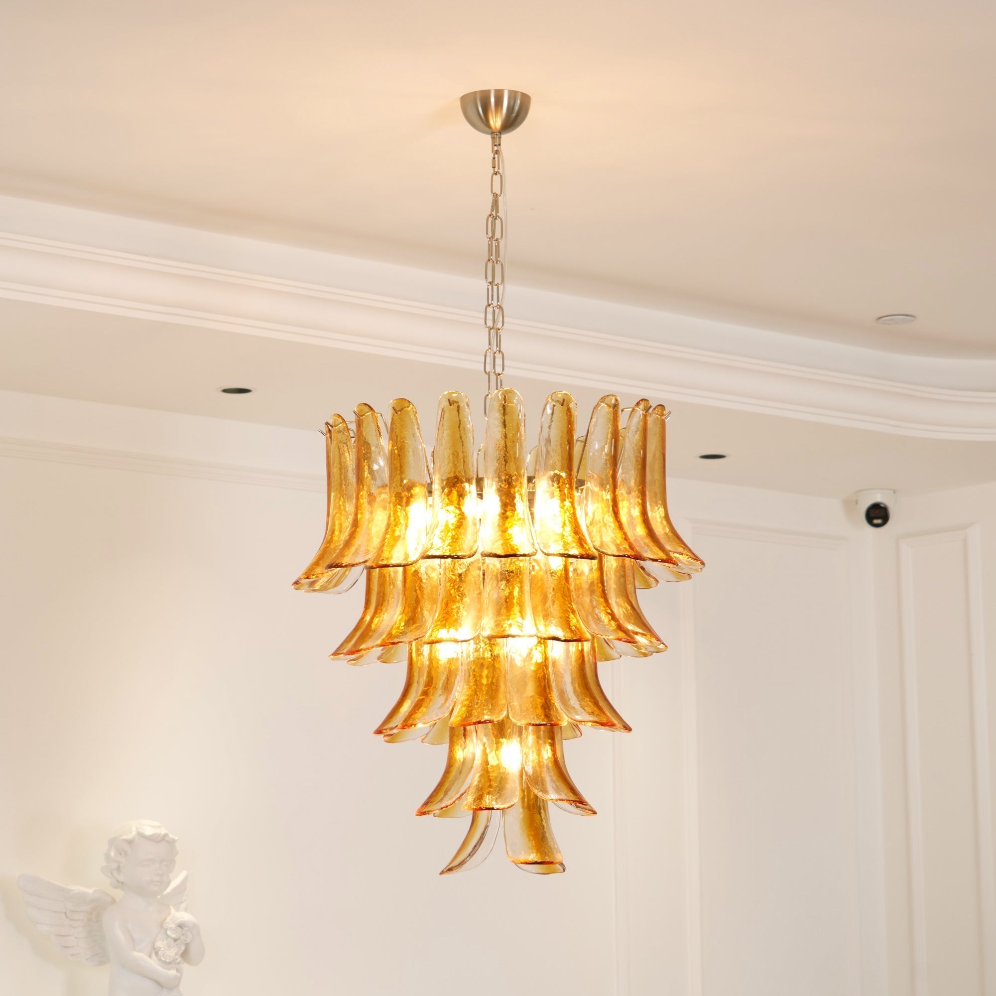 Orshaan Postmodern Luxury Metal Glass Chandelier - Letslighting