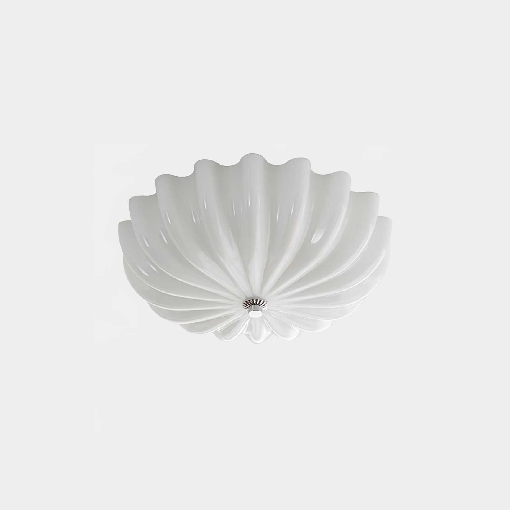 Aurora Ceiling Lamp Murano Blown Glass Shell Inspired - Blowlighting