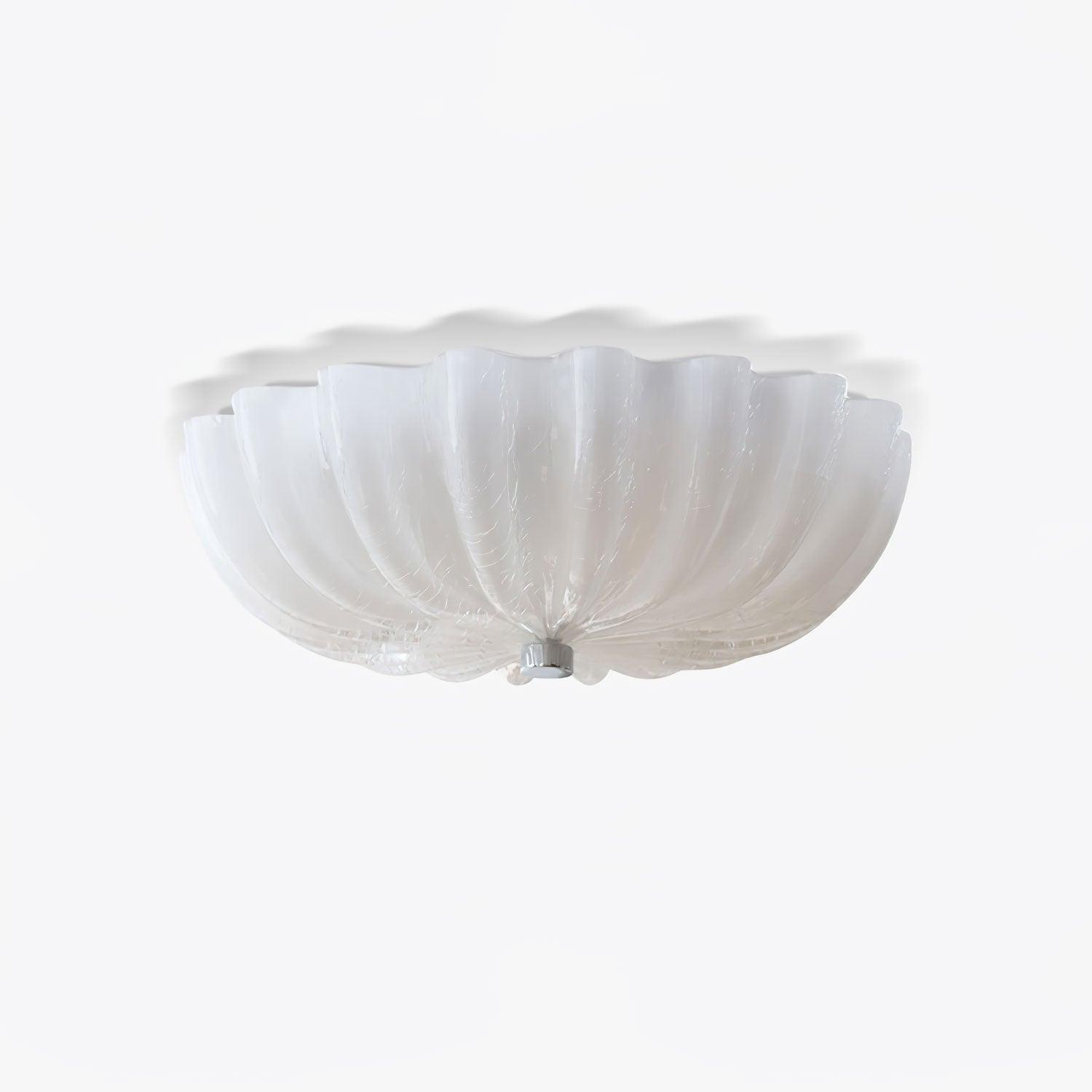 Aurora Ceiling Lamp Murano Blown Glass Shell Inspired - Blowlighting