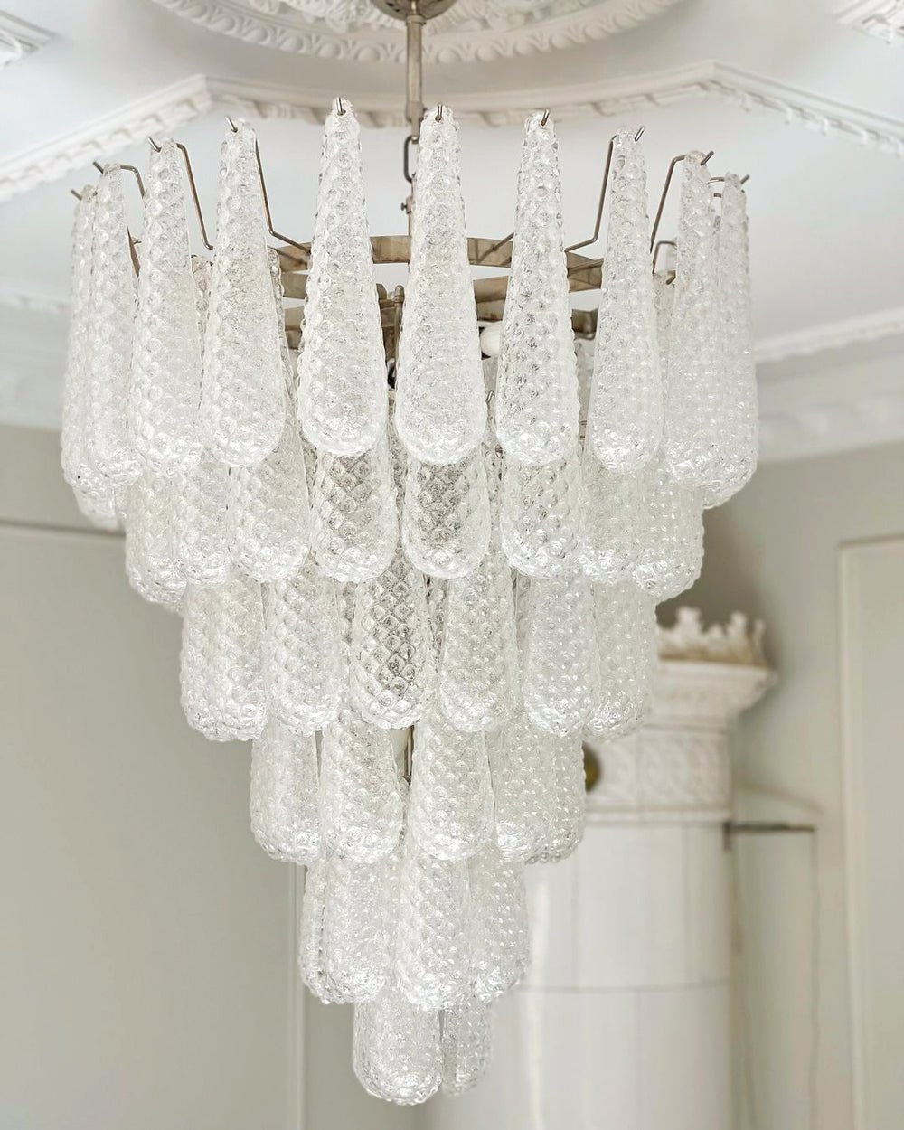 Aurora Chandelier Pinecone Murano Glass Textured Luxury - Neutralighting