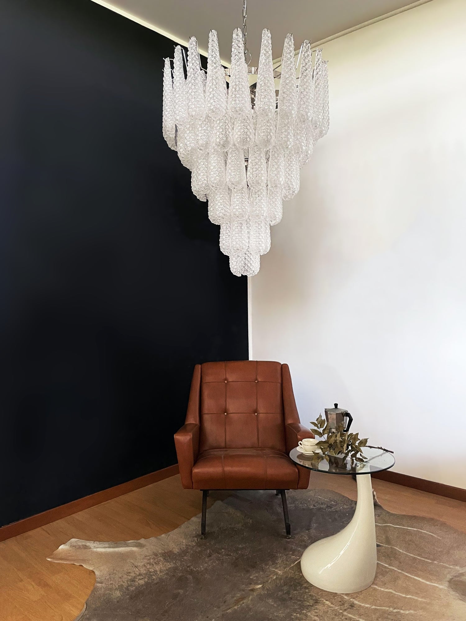 Aurora Chandelier Pinecone Murano Glass Textured Luxury - Neutralighting
