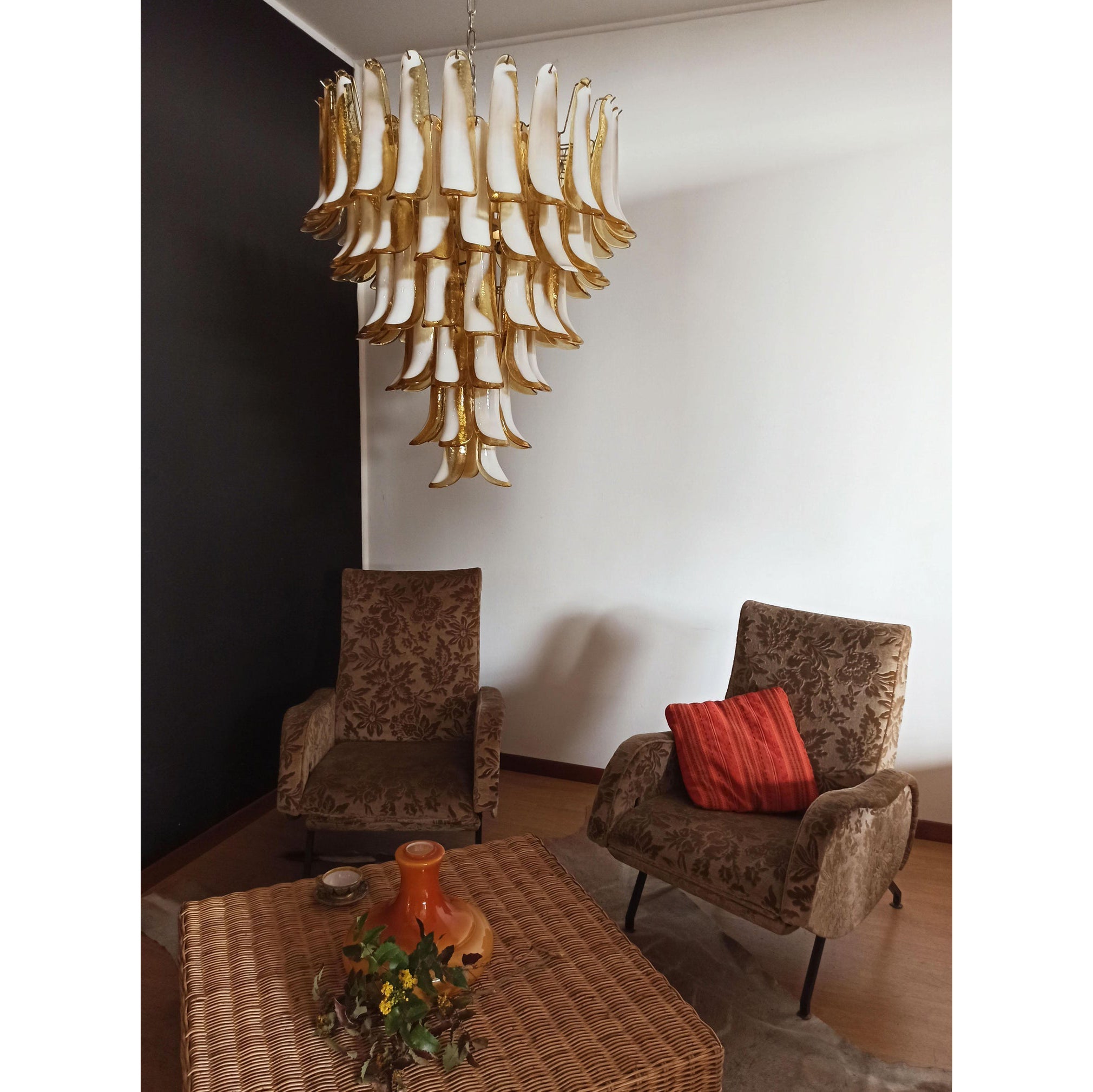 Alsorisra Postmodern Luxury Petal Glass Chandelier - Letslighting