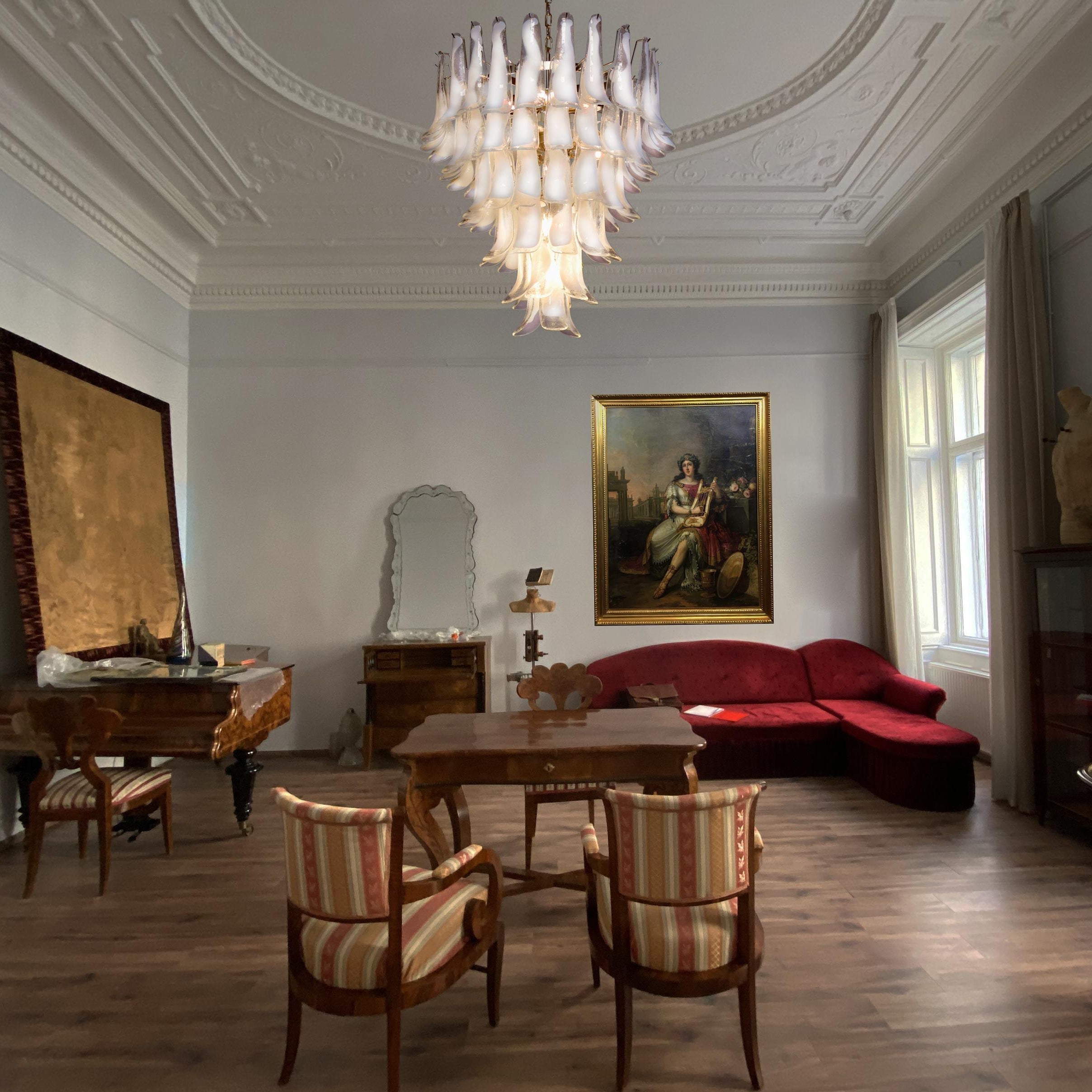 Alsorisra Postmodern Luxury Petal Glass Chandelier - Letslighting