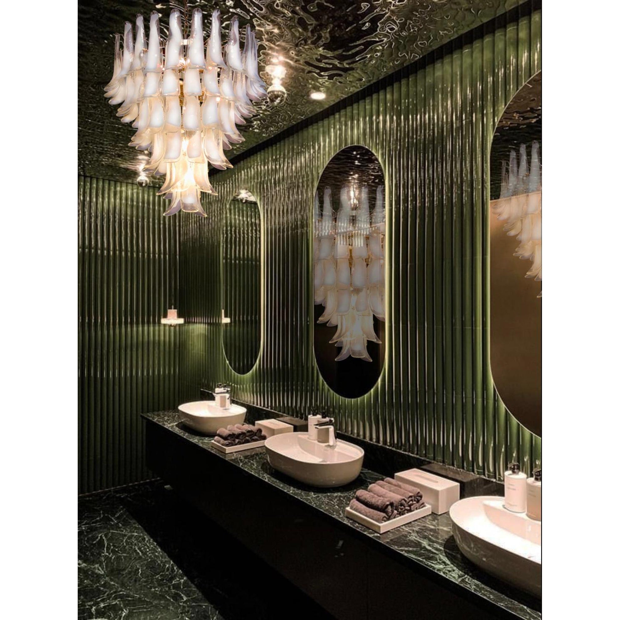 Alsorisra Postmodern Luxury Petal Glass Chandelier - Letslighting