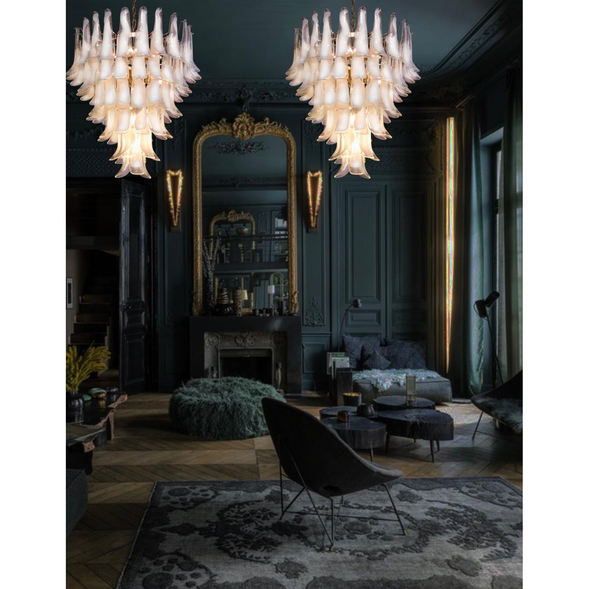 Alsorisra Postmodern Luxury Petal Glass Chandelier - Letslighting
