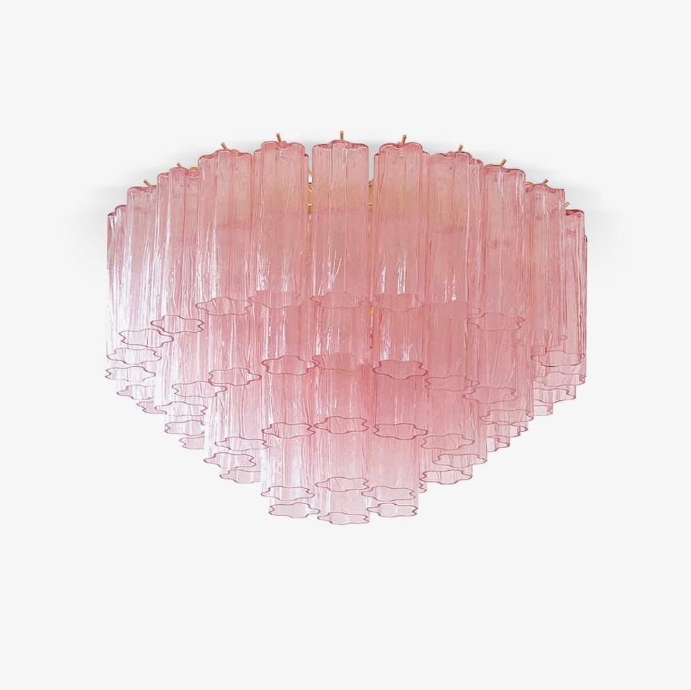 Aurora Ceiling Lamp Murano Pink Glass Vintage - Blowlighting