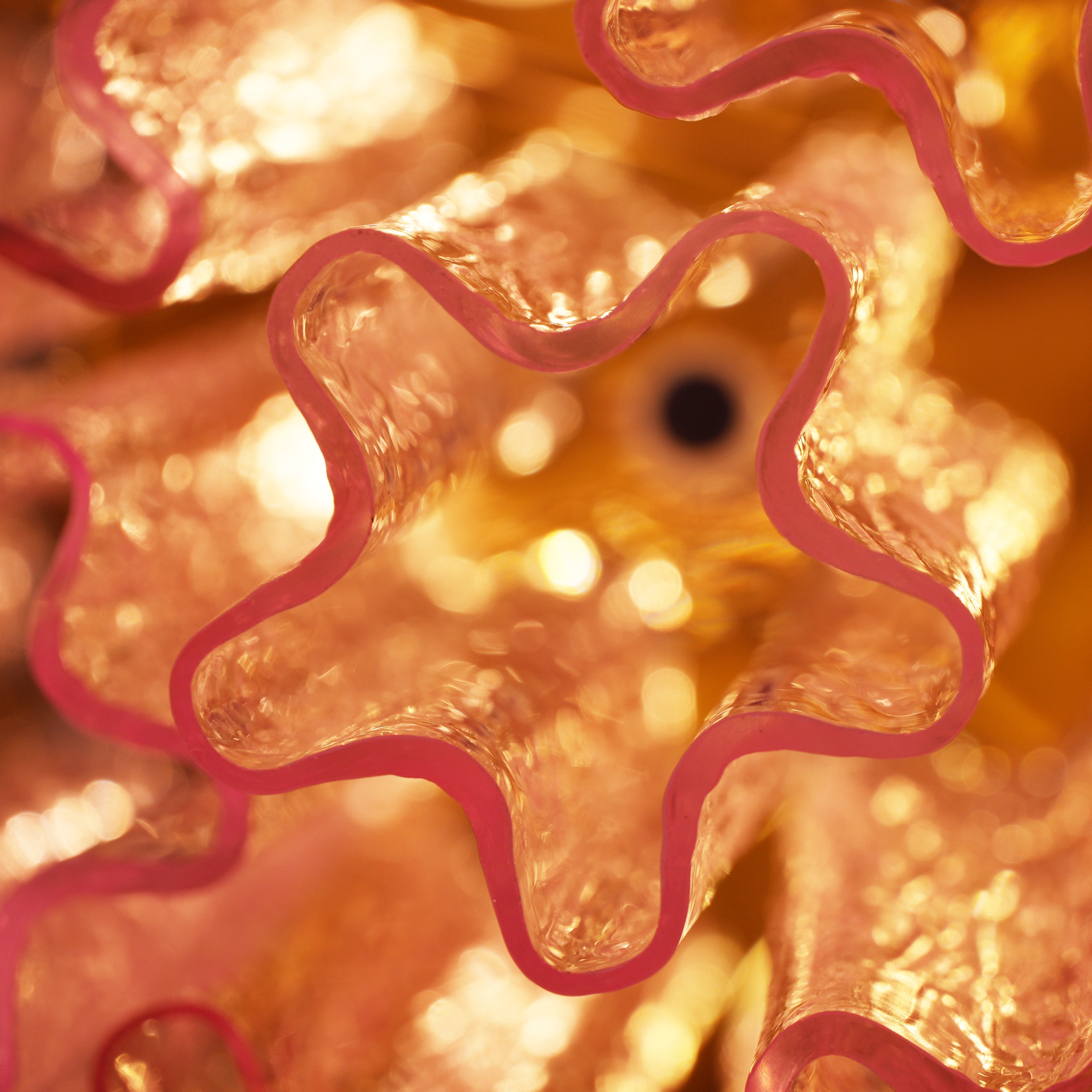 Aurora Ceiling Lamp Murano Pink Glass Vintage - Blowlighting