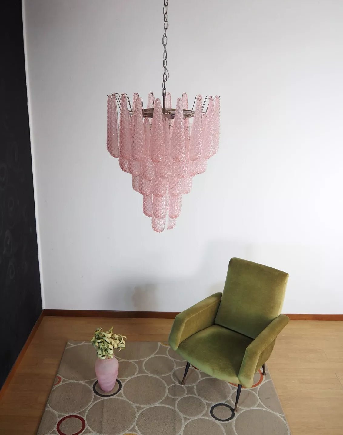 Aurora Chandelier Pink Dewdrop Cascading Romantic - Neutralighting