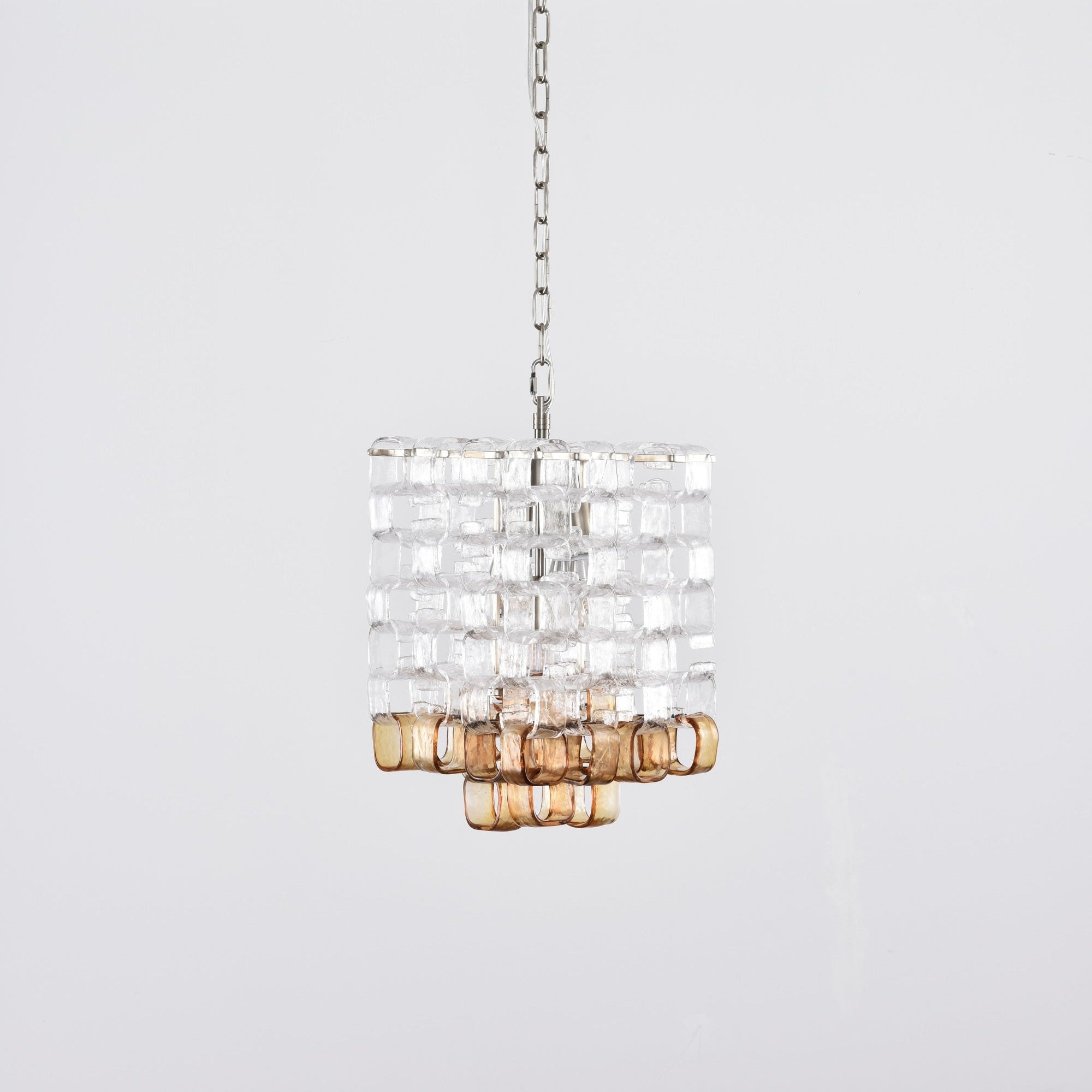 Aurora Chandelier Murano Glass Interlocking Geometric - Blowlighting