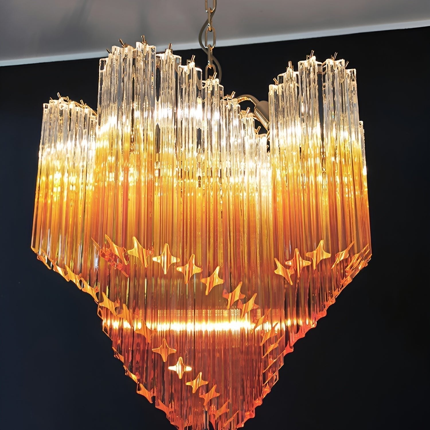 Evmararae Kronleuchter aus Farbverlaufsglas-Letslighting