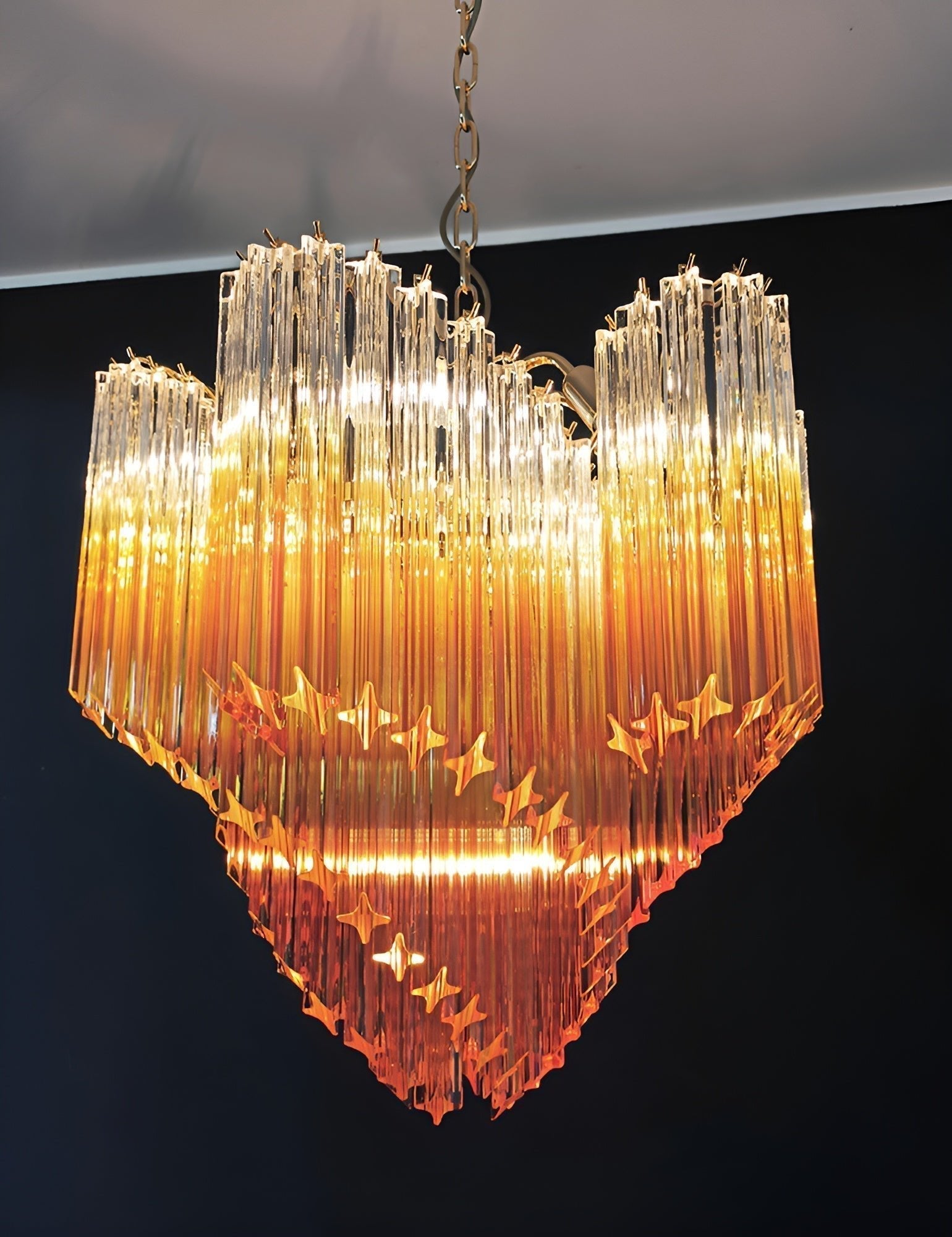 Evmararae Kronleuchter aus Farbverlaufsglas-Letslighting